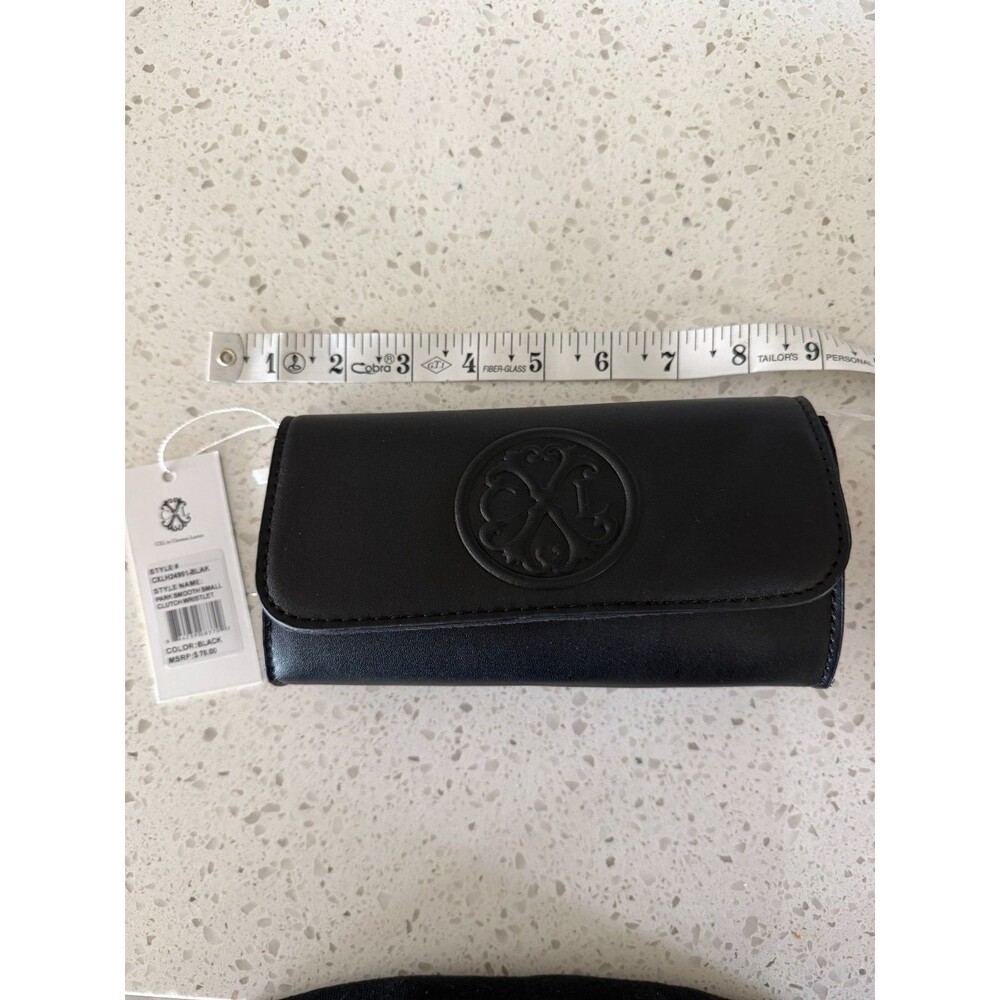 NWT CXL by Christian Lacroix Park Small Clutch Wristlet Black